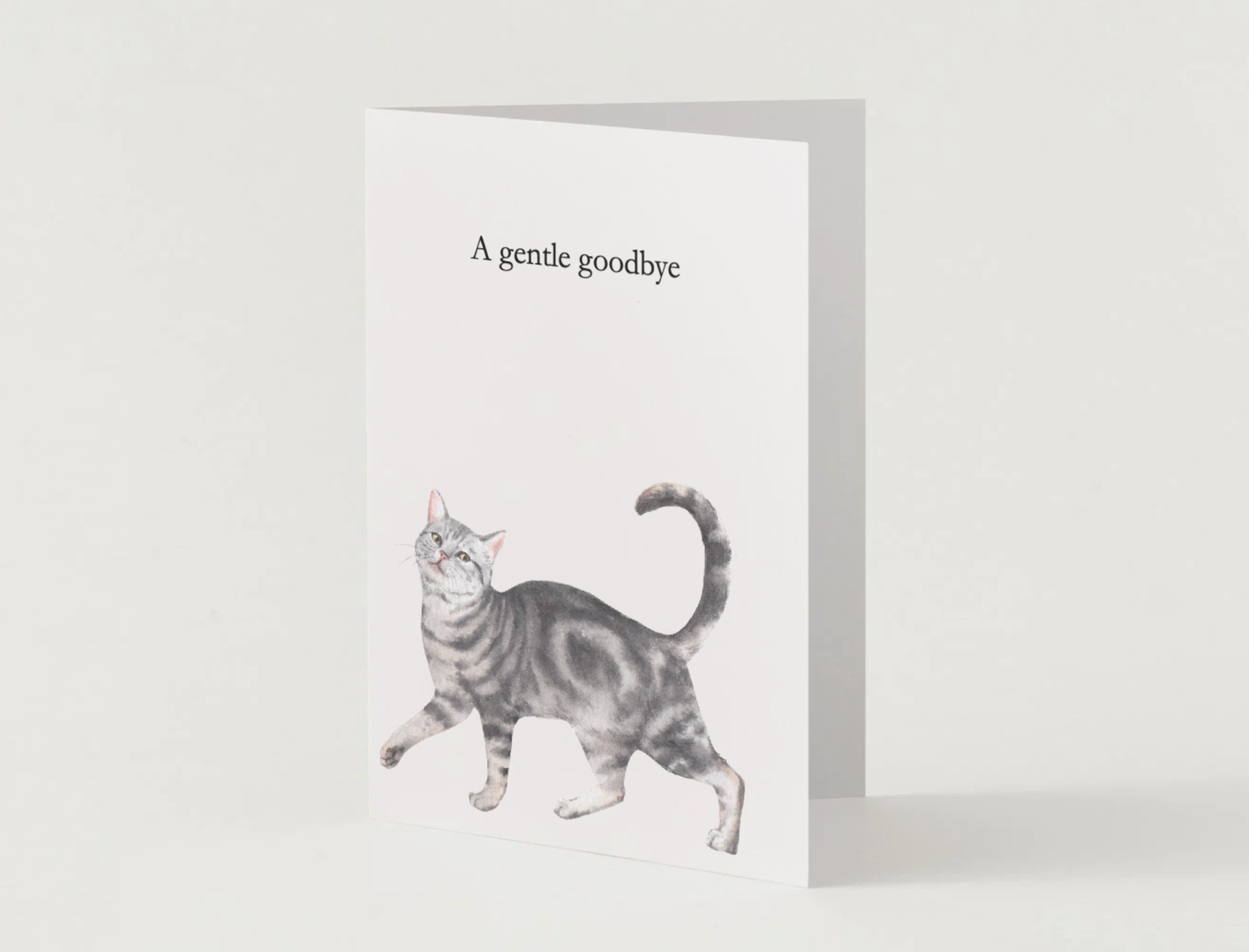Pet Sympathy Card – A Gentle Goodbye | Cat Loss Card