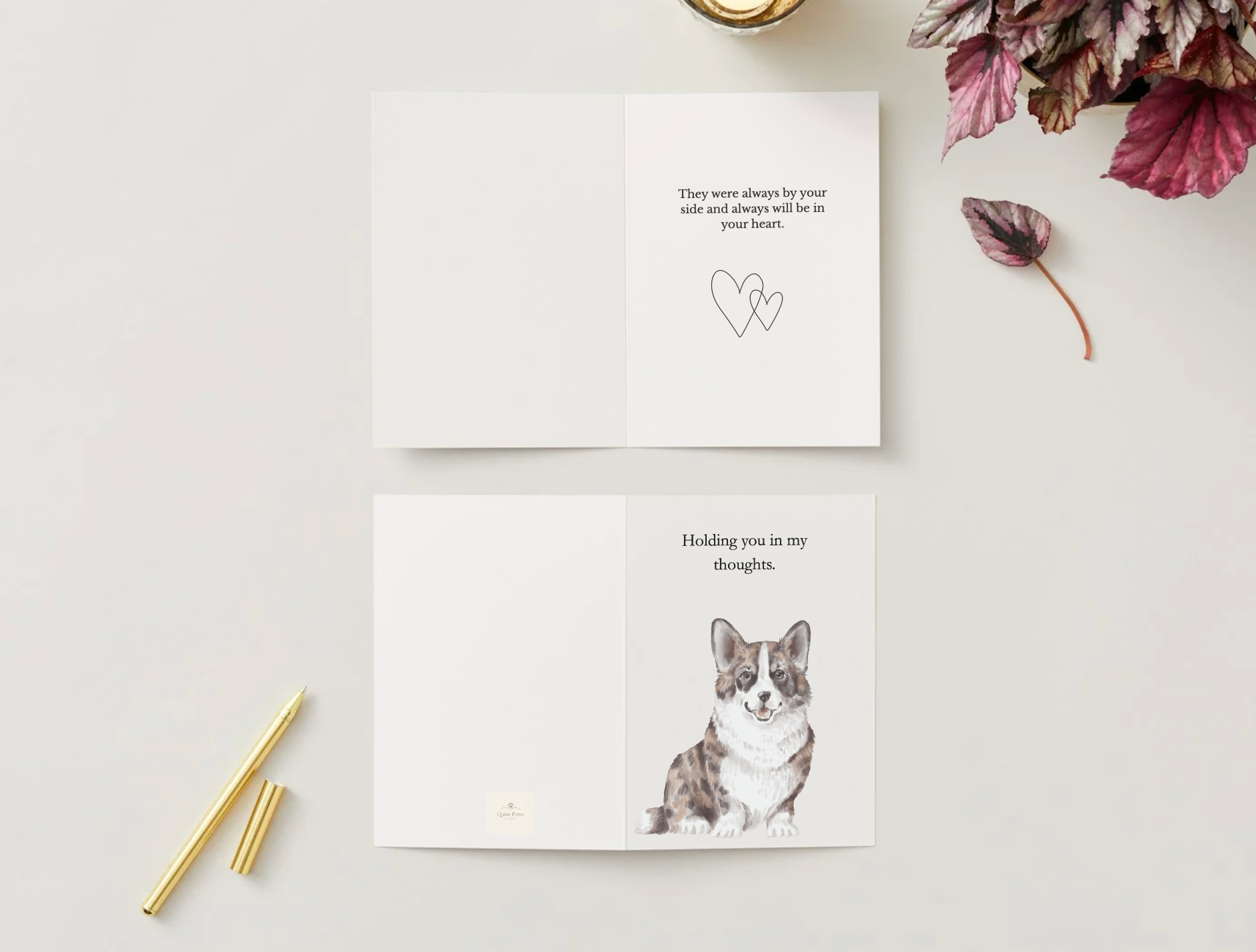 Pet Sympathy Card – Holding You in My Thoughts | Dog Loss Card