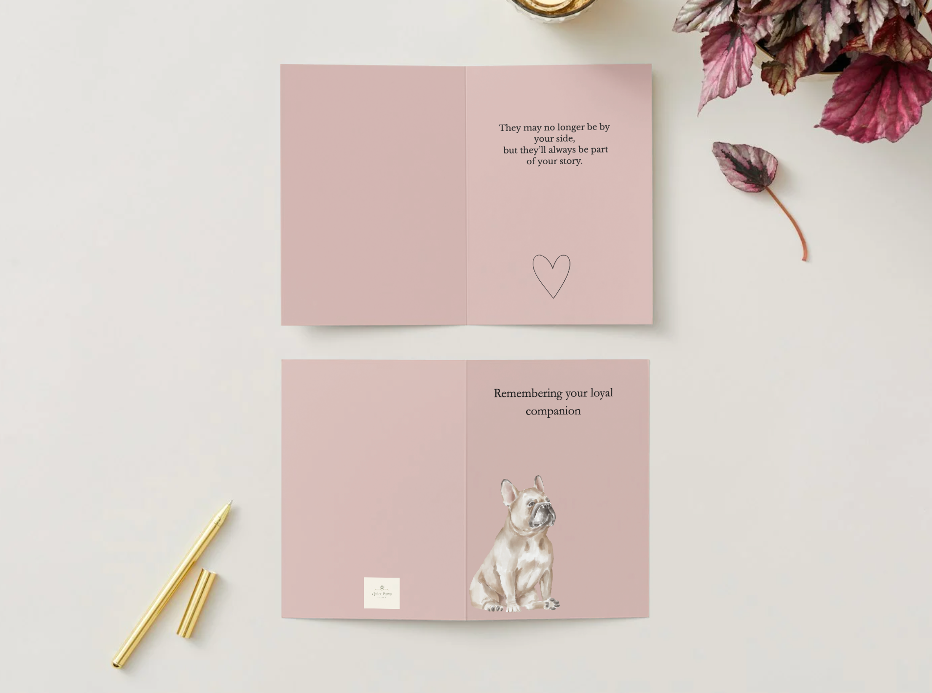 Pet Sympathy Card – Remembering your loyal companion | Dog Loss Card