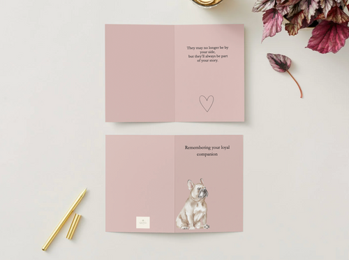 Pet Sympathy Card – Remembering your loyal companion | Dog Loss Card