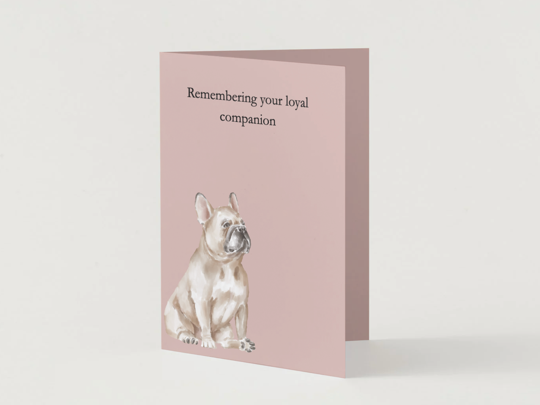 Pet Sympathy Card – Remembering your loyal companion | Dog Loss Card