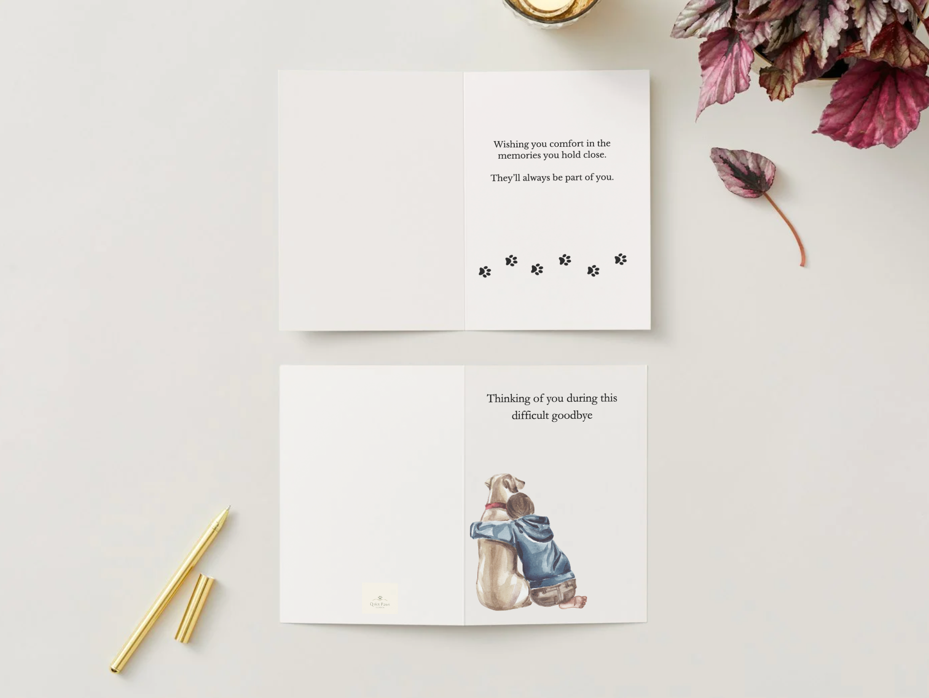 Pet Sympathy Card – Thinking of You | Dog Loss Card